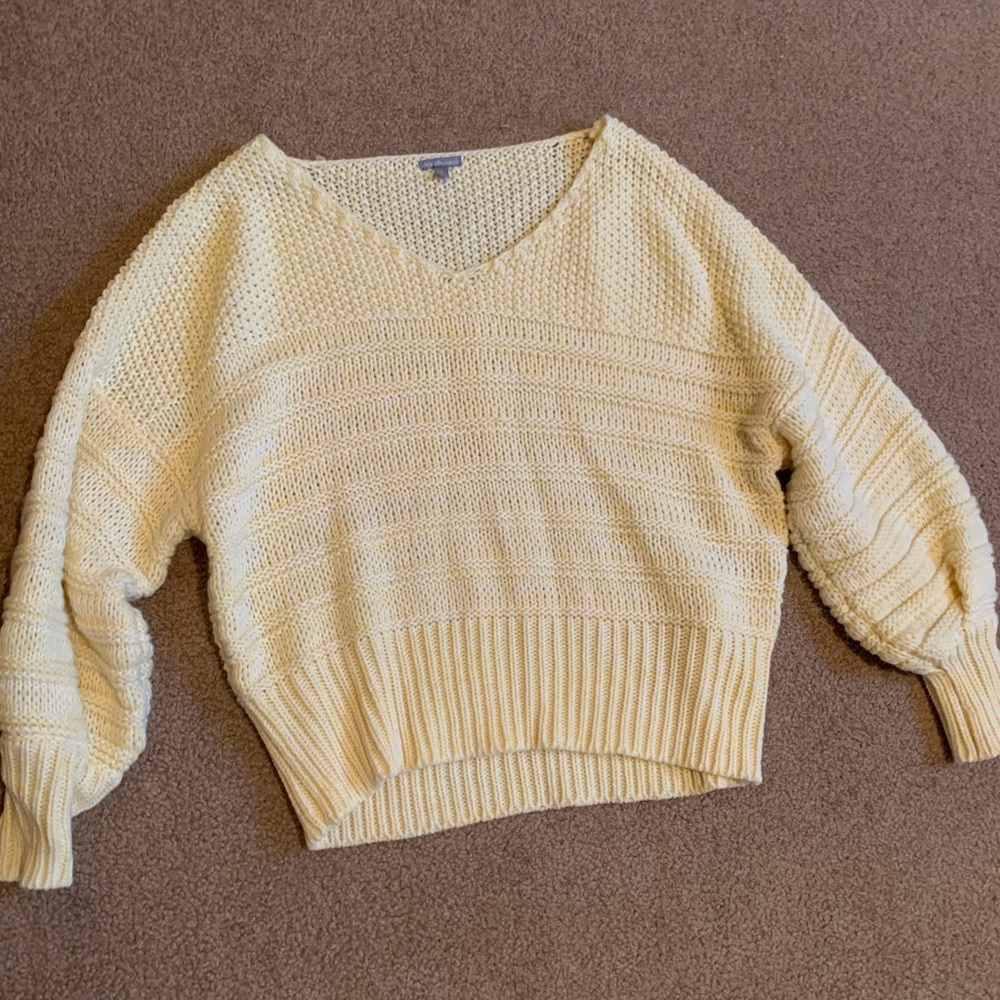Charlotte Russe Oversized knit sweater Yellow